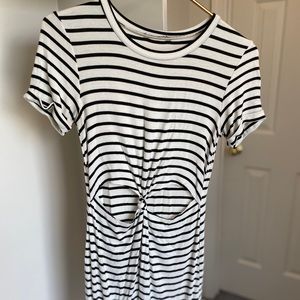 Kendall + Kylie Stripped Cut Out Dress (Size S)